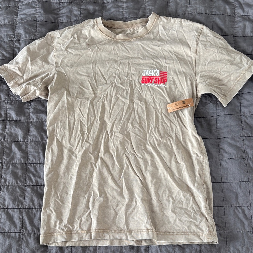 Jack's Surf Shop Beige Short Sleeve Tee